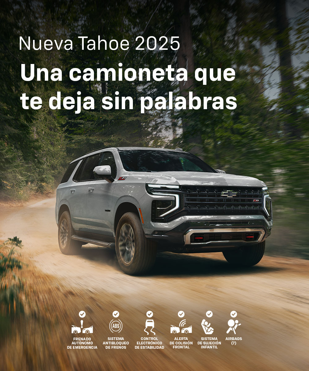 Chevrolet Tahoe 2025 terreno destapado a gran velocidad