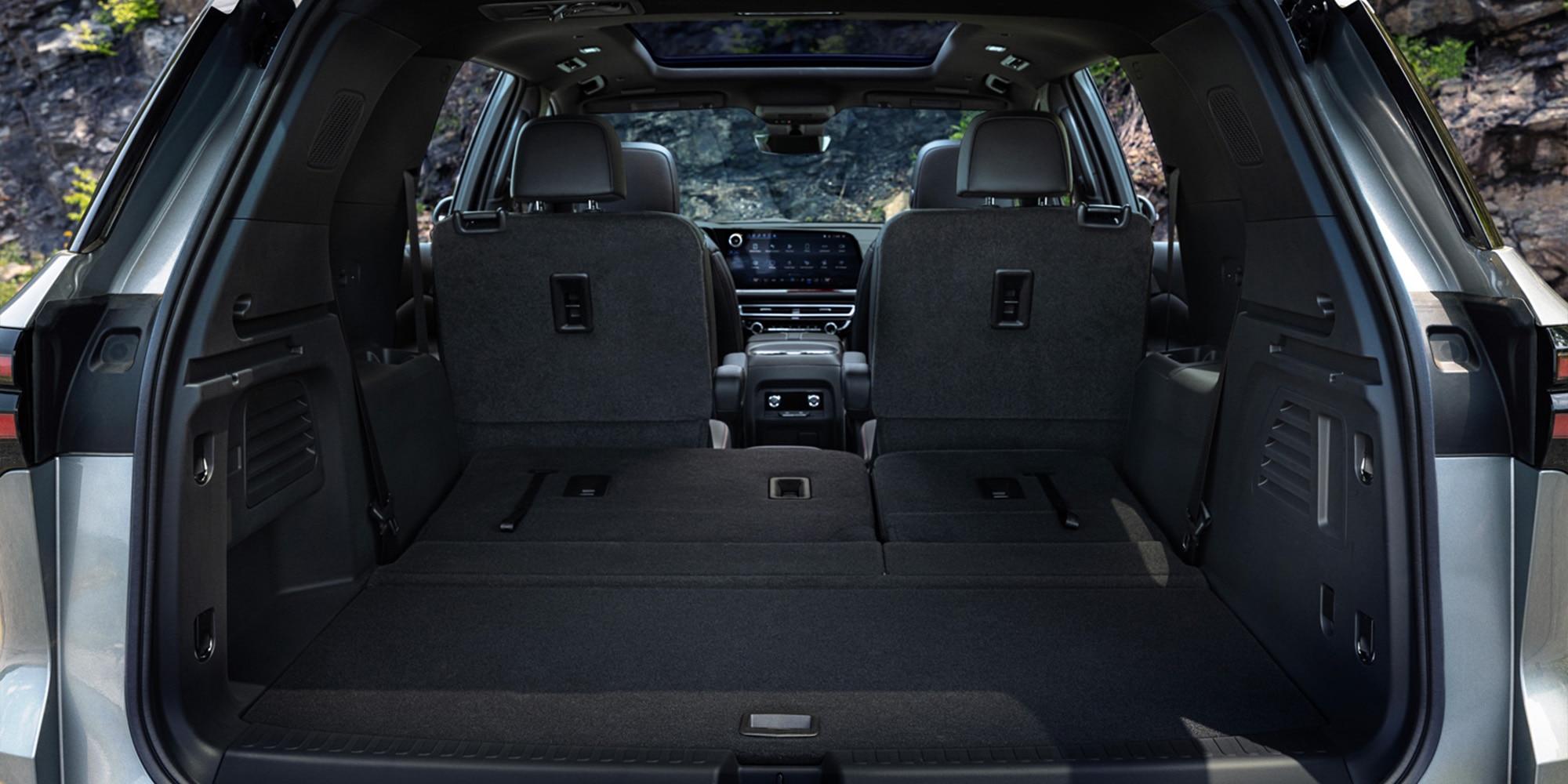 Asientos traseros abatidos en la Traverse Z71 para mayor espacio